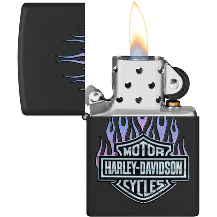 Zippo Lighter: Harley-Davidson® Classic Black Matte Finish | 46677