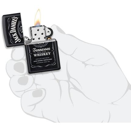 Zippo Lighter: Jack Daniel's® Texture Print Label Design | 49281