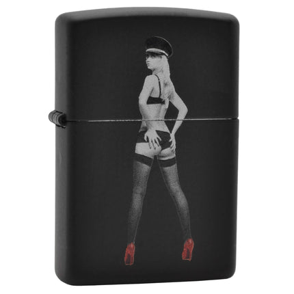 Zippo Lighter: Red Shoe Girl with Hat | AD539-1