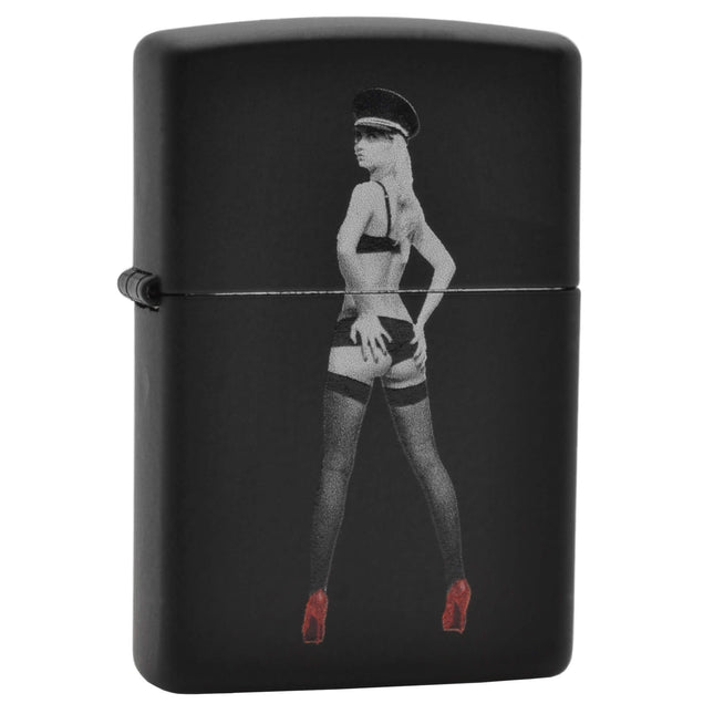 Zippo Lighter: Red Shoe Girl with Hat | AD539-1