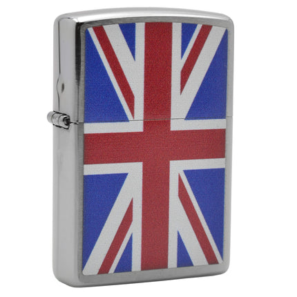 Zippo Lighter: United Kingdom Flag Brushed Chrome | PER11