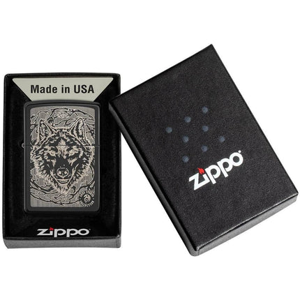 Zippo Lighter: Anne Stokes Engraved Wolf Design | 49443