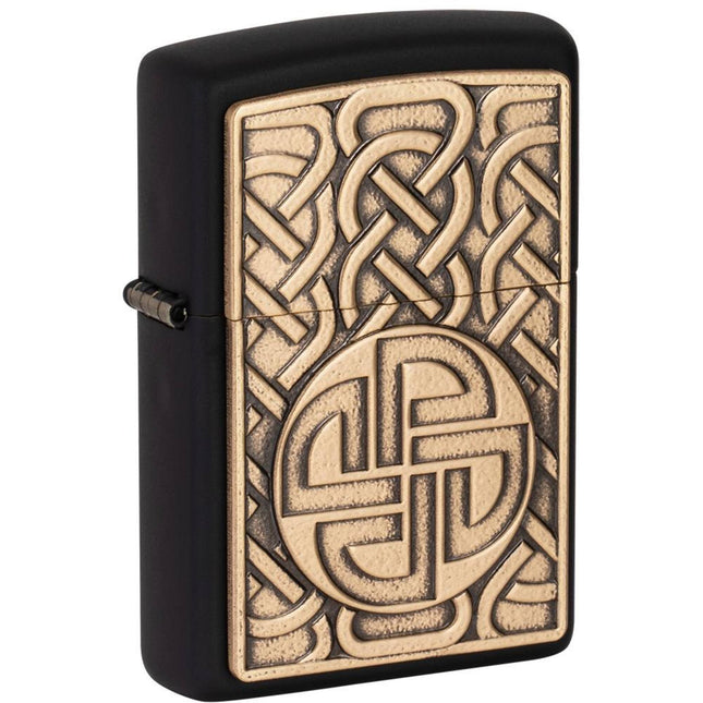 Zippo Lighter: Norse Emblem Design | 49538