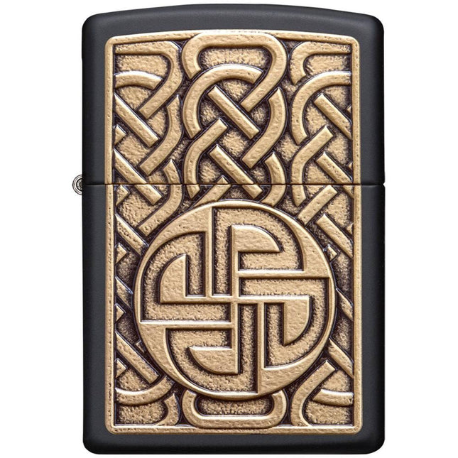 Zippo Lighter: Norse Emblem Design | 49538