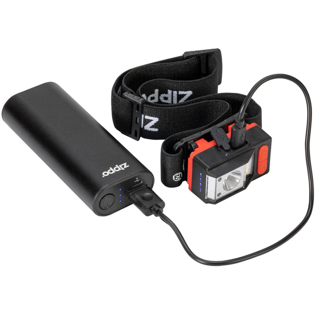 Zippo Heatbank6 - Black & Recharge Headlamp Gift set | 40679