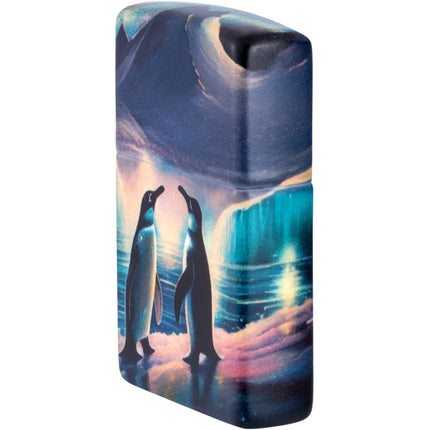 Zippo Lighter: Penguin Design Multi Colorlic Finish | 46014