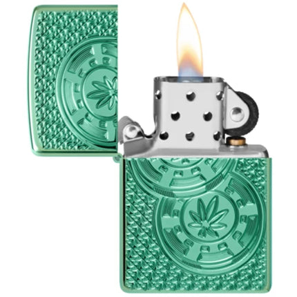 Zippo Lighter: Cannabis Chips Design | 46144