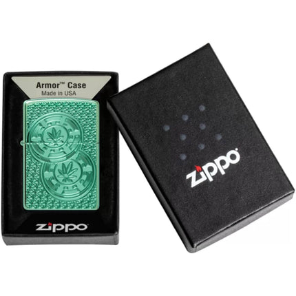 Zippo Lighter: Cannabis Chips Design | 46144