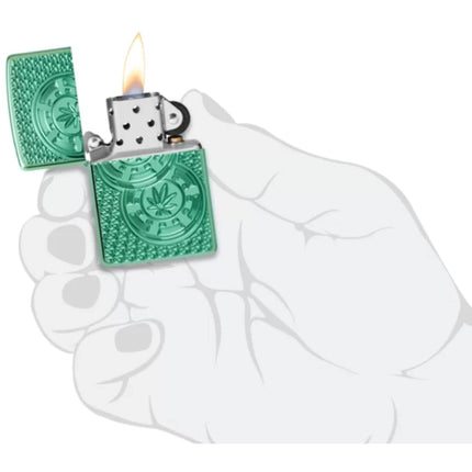 Zippo Lighter: Cannabis Chips Design | 46144