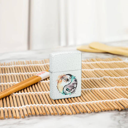 Zippo Lighter: Floral Yin And Yang | 46249
