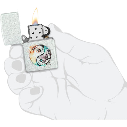Zippo Lighter: Floral Yin And Yang | 46249