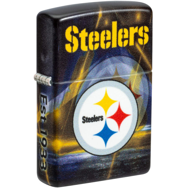 Zippo Lighter: NFL Pittsburgh Steelers Team Spirit Finish | 46521