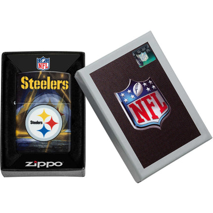 Zippo Lighter: NFL Pittsburgh Steelers Team Spirit Finish | 46521