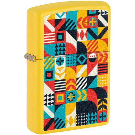 Zippo Lighter: Barn Quilt Design Classic Sunflower Finish | 46586