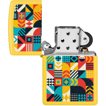 Zippo Lighter: Barn Quilt Design Classic Sunflower Finish | 46586