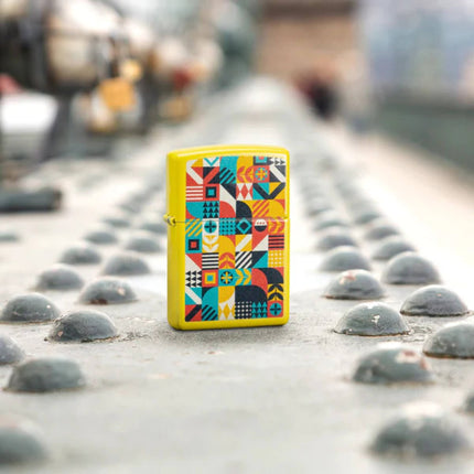 Zippo Lighter: Barn Quilt Design Classic Sunflower Finish | 46586