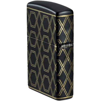 Zippo Lighter: Queen Of Bud Honeycomb Black Finish | 46684