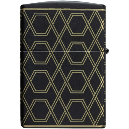 Zippo Lighter: Queen Of Bud Honeycomb Black Finish | 46684