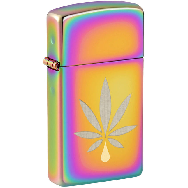 Zippo Lighter: Cannabis Leaf Design | 48670