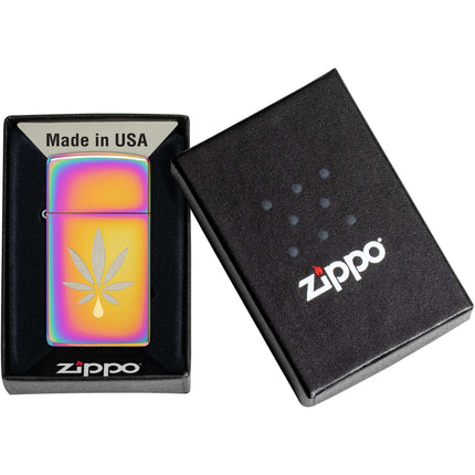 Zippo Lighter: Cannabis Leaf Design | 48670