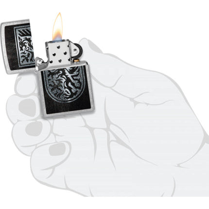 Zippo Lighter: Dragon Shield Design Classic | 48730