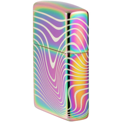 Zippo Lighter: Wavy Pattern Design Laser 360 Multicolor | 48775