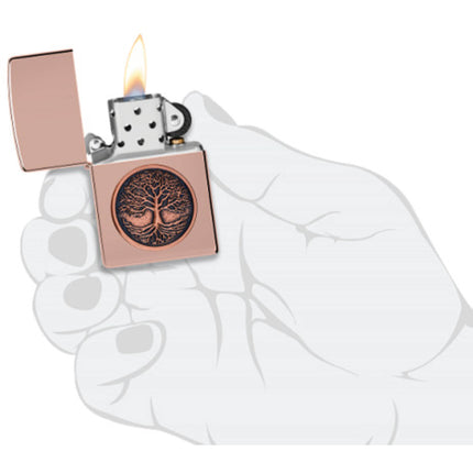 Zippo Lighter: Tree Of Life Emblem | 49638