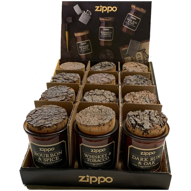 Zippo Assorted Scent Candle Display Pack of 12 | 70004