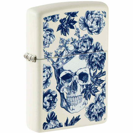 Zippo Lighter: King Skull Design Glow-In-The-Dark | 48086