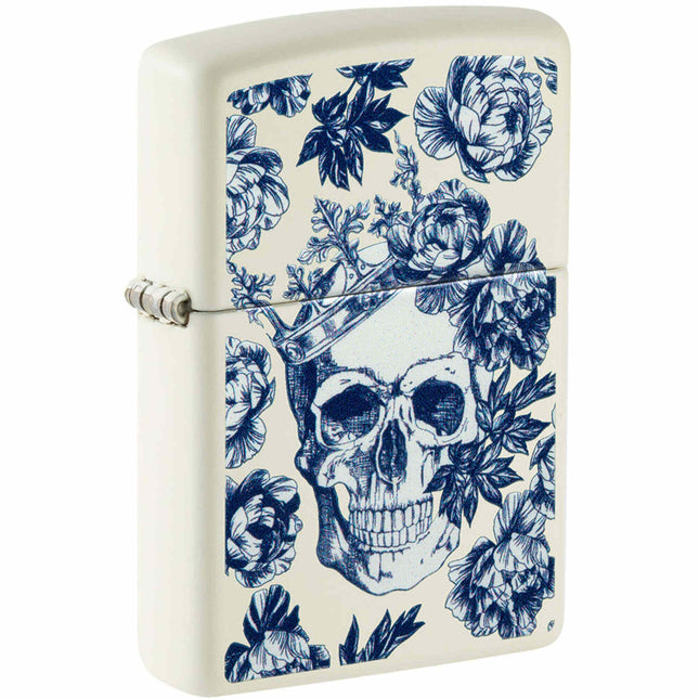 Zippo Lighter: King Skull Design Glow-In-The-Dark | 48086