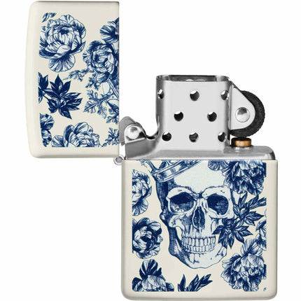 Zippo Lighter: King Skull Design Glow-In-The-Dark | 48086