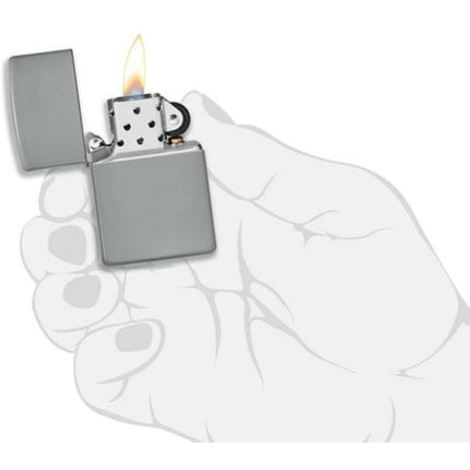 Zippo Lighter: Classic Gray | 49452