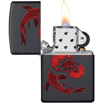 Zippo Lighter: Koi Fish Design | 49922