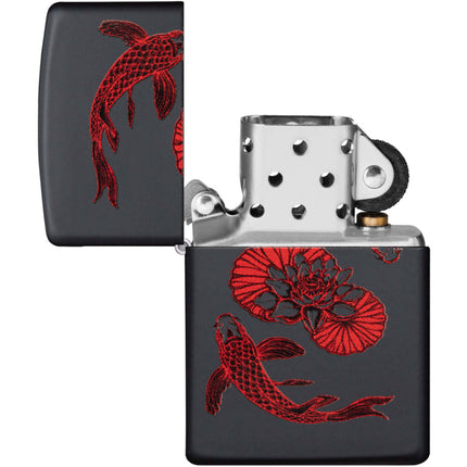Zippo Lighter: Koi Fish Design | 49922