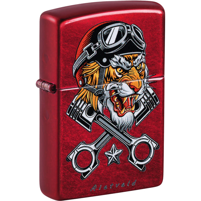 Zippo Lighter: Rietveld Candy Apple Red | 46934