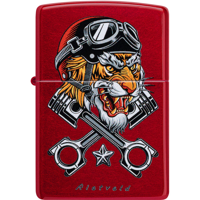 Zippo Lighter: Rietveld Candy Apple Red | 46934