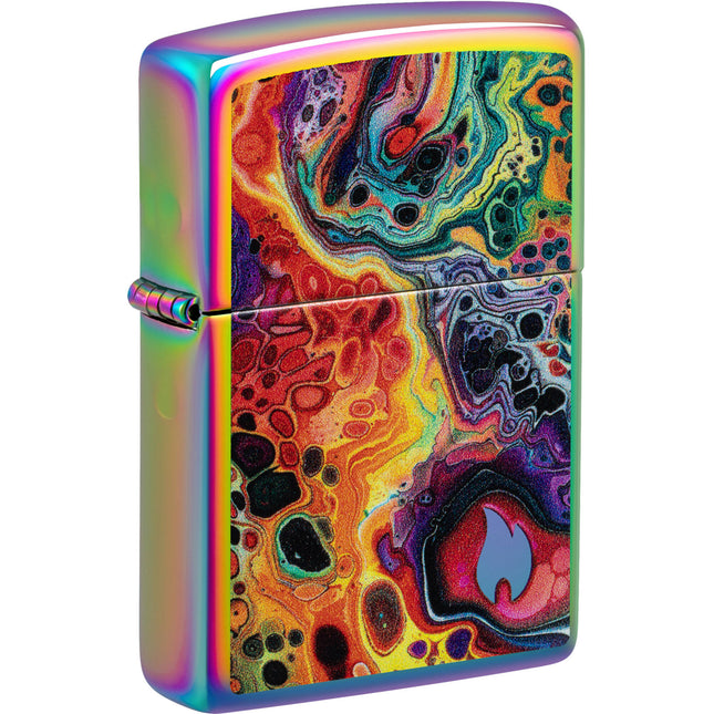 Zippo Lighter: Abstract Design Multicolor Finish | 46938