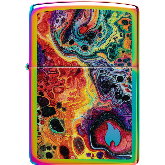 Zippo Lighter: Abstract Design Multicolor Finish | 46938