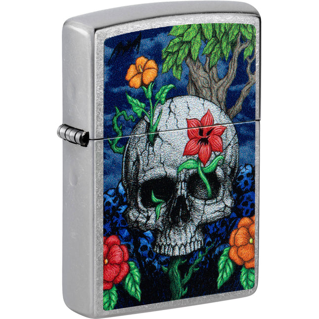 Zippo Lighter: Color Image Skull Design | 46939