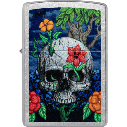 Zippo Lighter: Color Image Skull Design | 46939