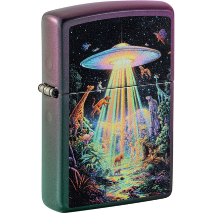 Zippo Lighter: Color Image Abduction Design Iridescent Finish | 46941