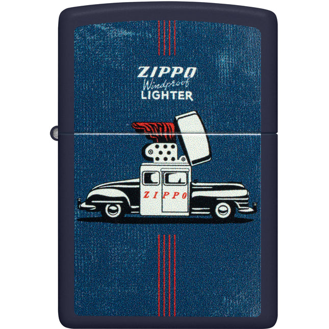 Zippo Lighter: Color Image Vintage Car | 46942