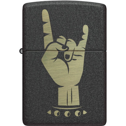 Zippo Lighter: Rock On Design Classic Black | 47008