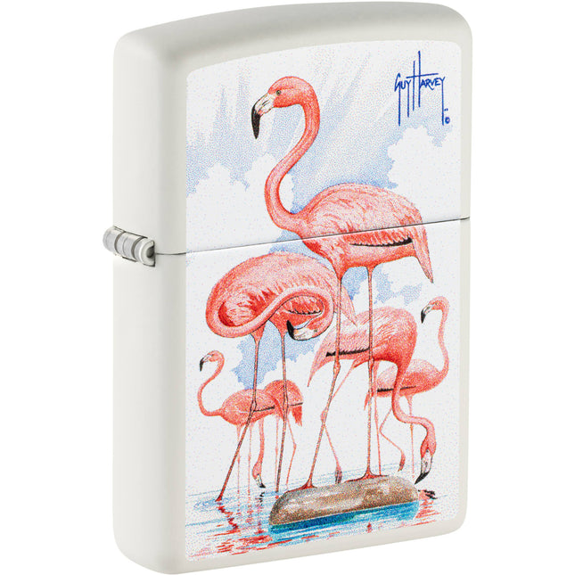Zippo Lighter: Guy Harvey Flamingo Design | 47103