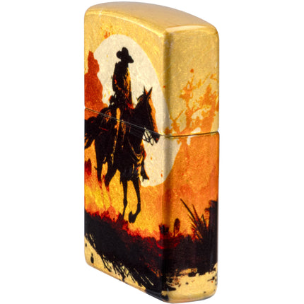 Zippo Lighter: Cowboy on Horse Design | 47143