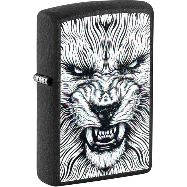 Zippo Lighter: Fierce Animal Design Black | 47144