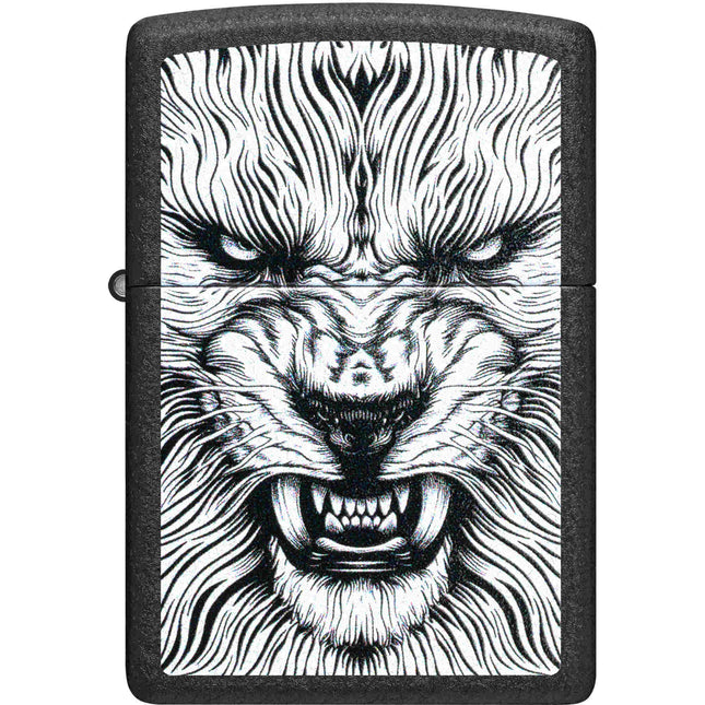 Zippo Lighter: Fierce Animal Design Black | 47144