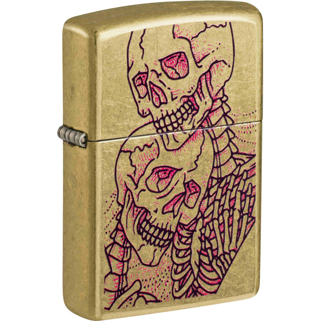 Zippo Lighter: Love Skulls Design | 47149