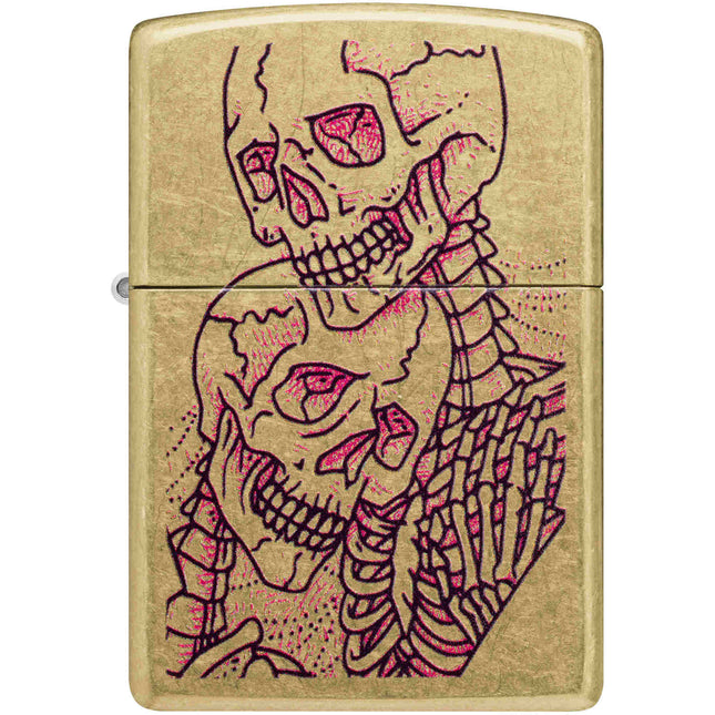 Zippo Lighter: Love Skulls Design | 47149