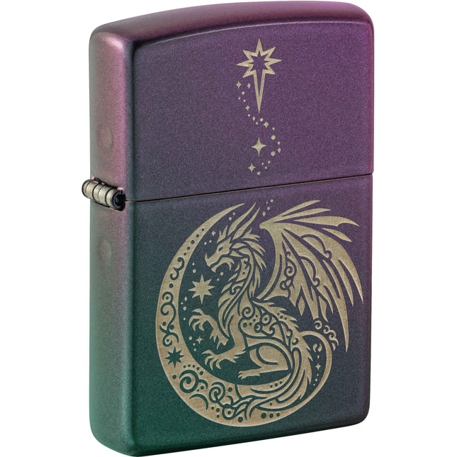 Zippo Lighter: Fantasy Dragon Design Iridescent | 47151